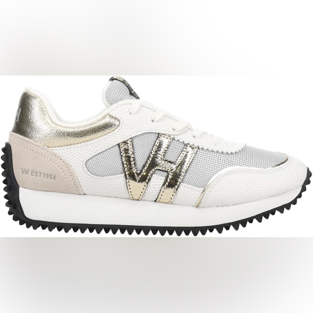 Vintage Havana White and Gold Sneakers